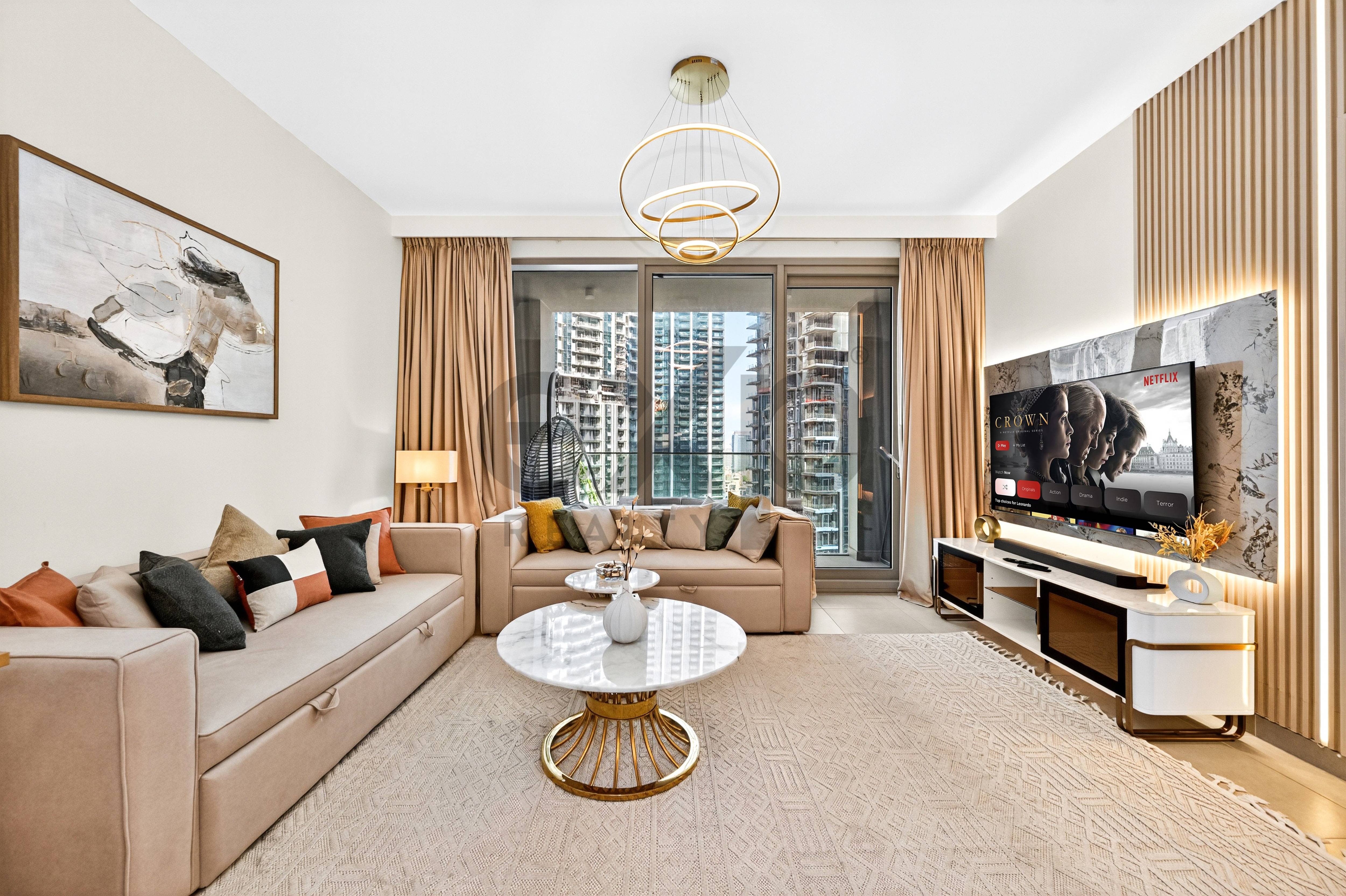Luxury 3BR | Fully Furnished | Prime Downtown 