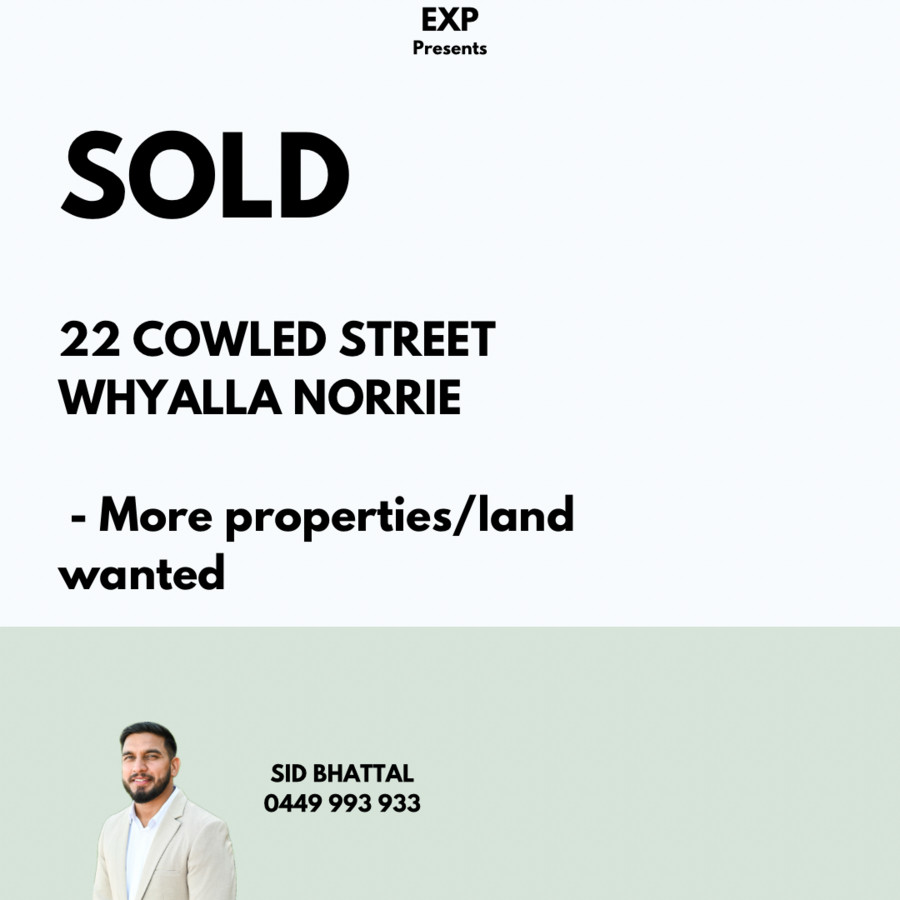 Land for sale in Whyalla Norrie, 22 Cowled Street, Whyalla Norrie SA 5608, 471 m²