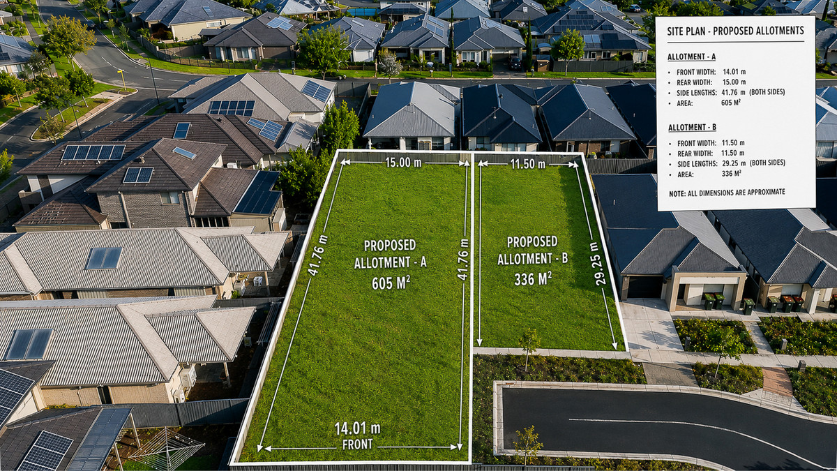 One of the Last of Its Kind in Blakes Crossing Village – Approx 942sqm corner block with Approved Plan & Subdivision Potential (STCC)