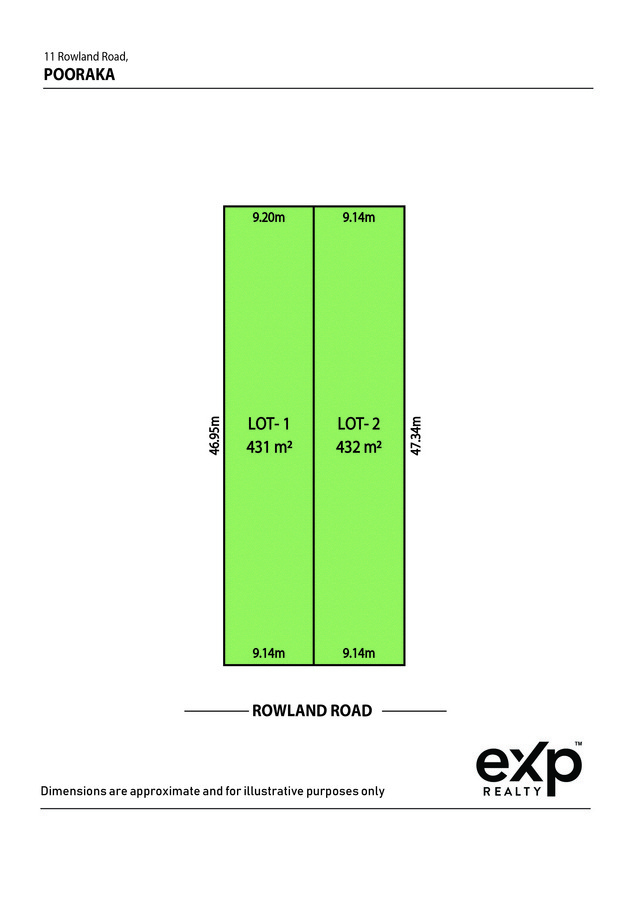 Land for sale in Pooraka, 1 & 2/11 Rowland Road, Pooraka SA 5095, 432 m²
