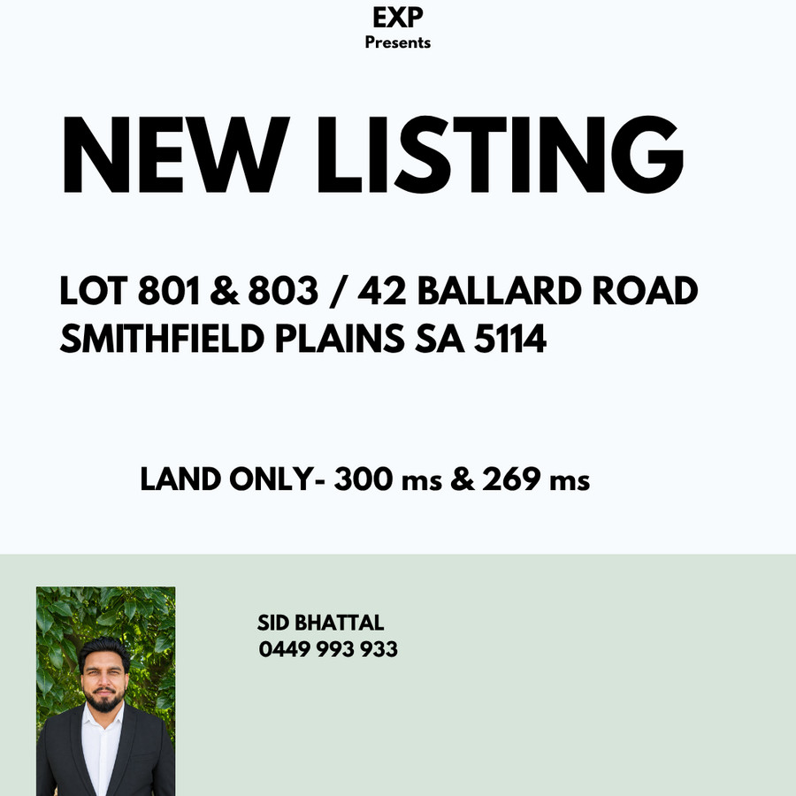 Land for sale in Smithfield Plains, 42 Ballard Road, Smithfield Plains SA 5114, 300 m²