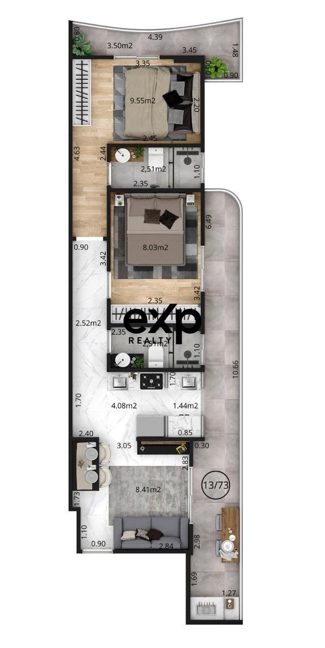 Lançamento de apartamento na Vila Tupi, Praia Grande