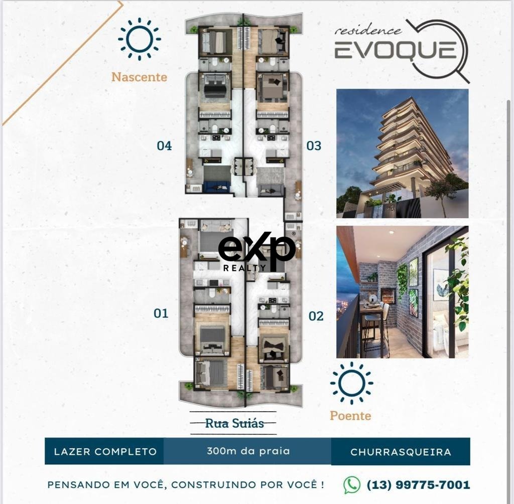 Lançamento de apartamento na Vila Tupi, Praia Grande