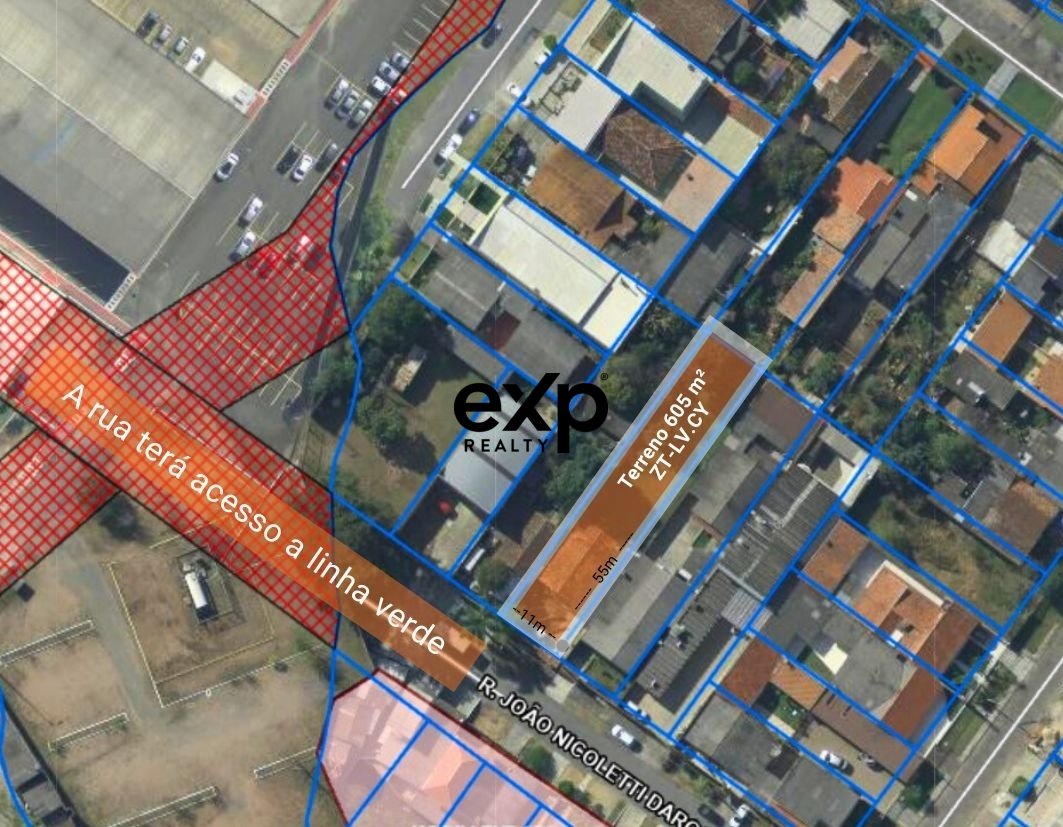 Terreno com 605 m² no Xaxim
