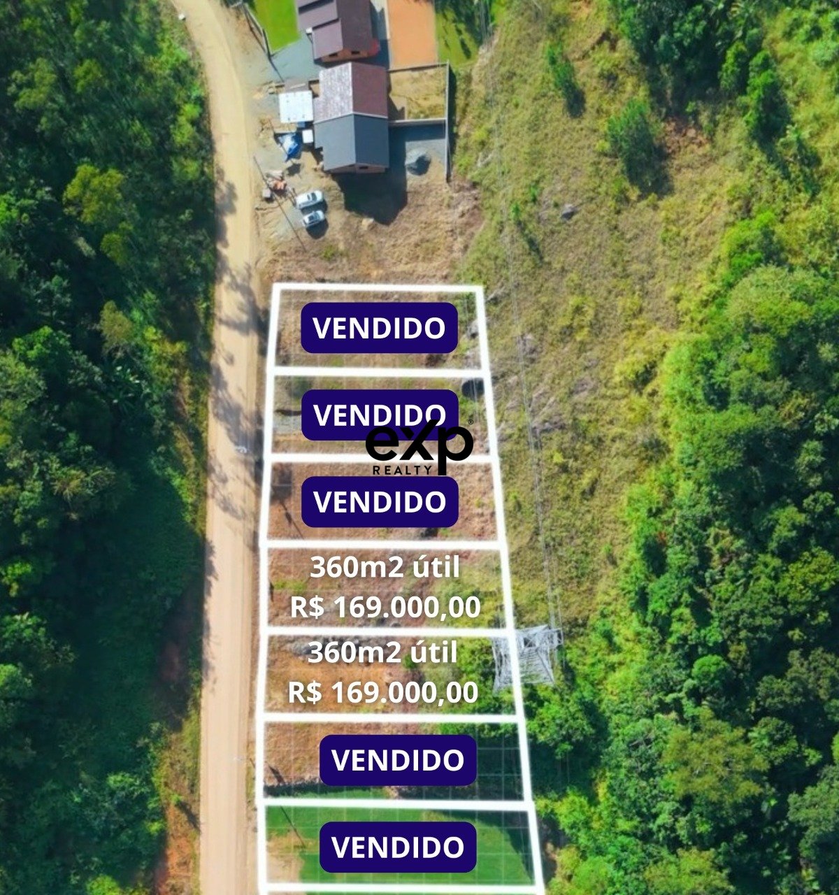Terreno à venda em Pomerode, Rua Norberto Raduenz Testo Central Pomerode 89107-000, 360 m²