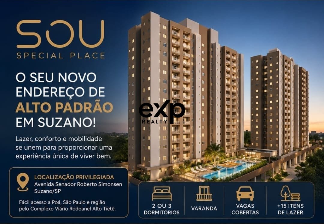 Apartamento à venda em Suzano, Av. Sen. Roberto Símonsen 1545 Sou Special Place Suzano 08725-655, 68 m²