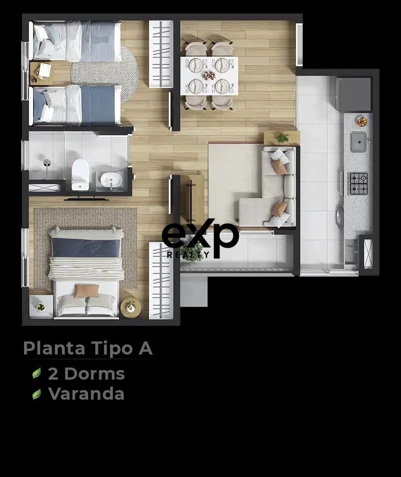 Apartamento à venda em Suzano, Estrada Geraldo Miranda 1350 Poema Suzano Suzano 05640-001, 42 m²