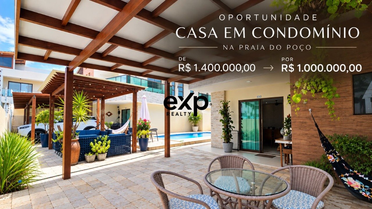 Condominium House for sale in cabedelo, Otávio Novaes 255 Praia do Poço cabedelo 58101-605, 156 m²