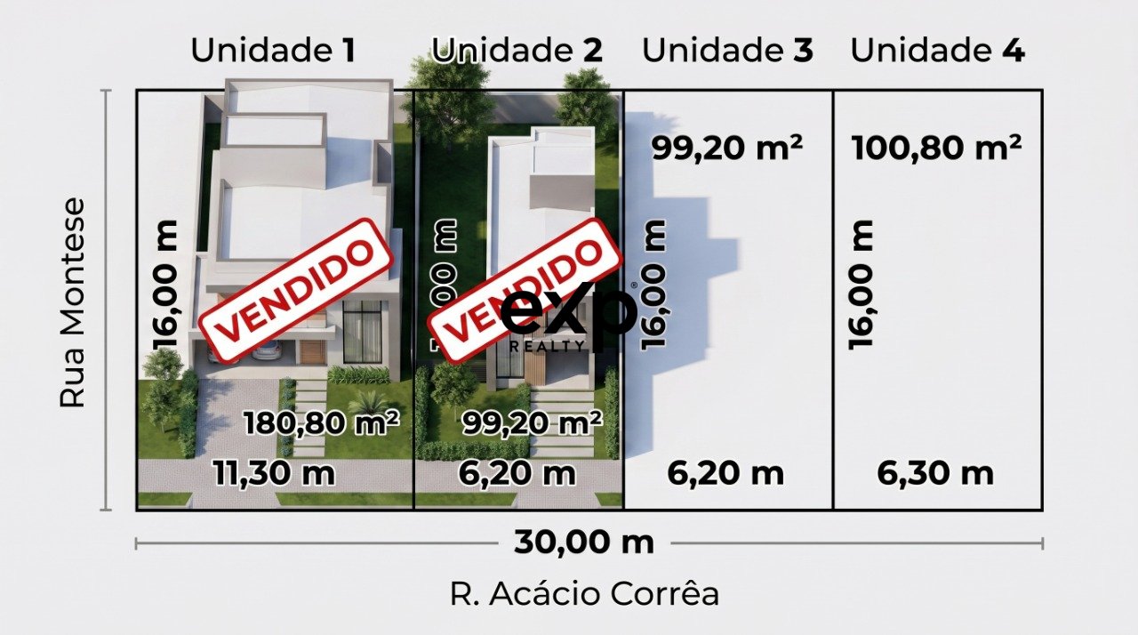 Terreno à venda em Curitiba, Acácio Corrêa 1131 Parolin Curitiba 80220-280, 101 m²