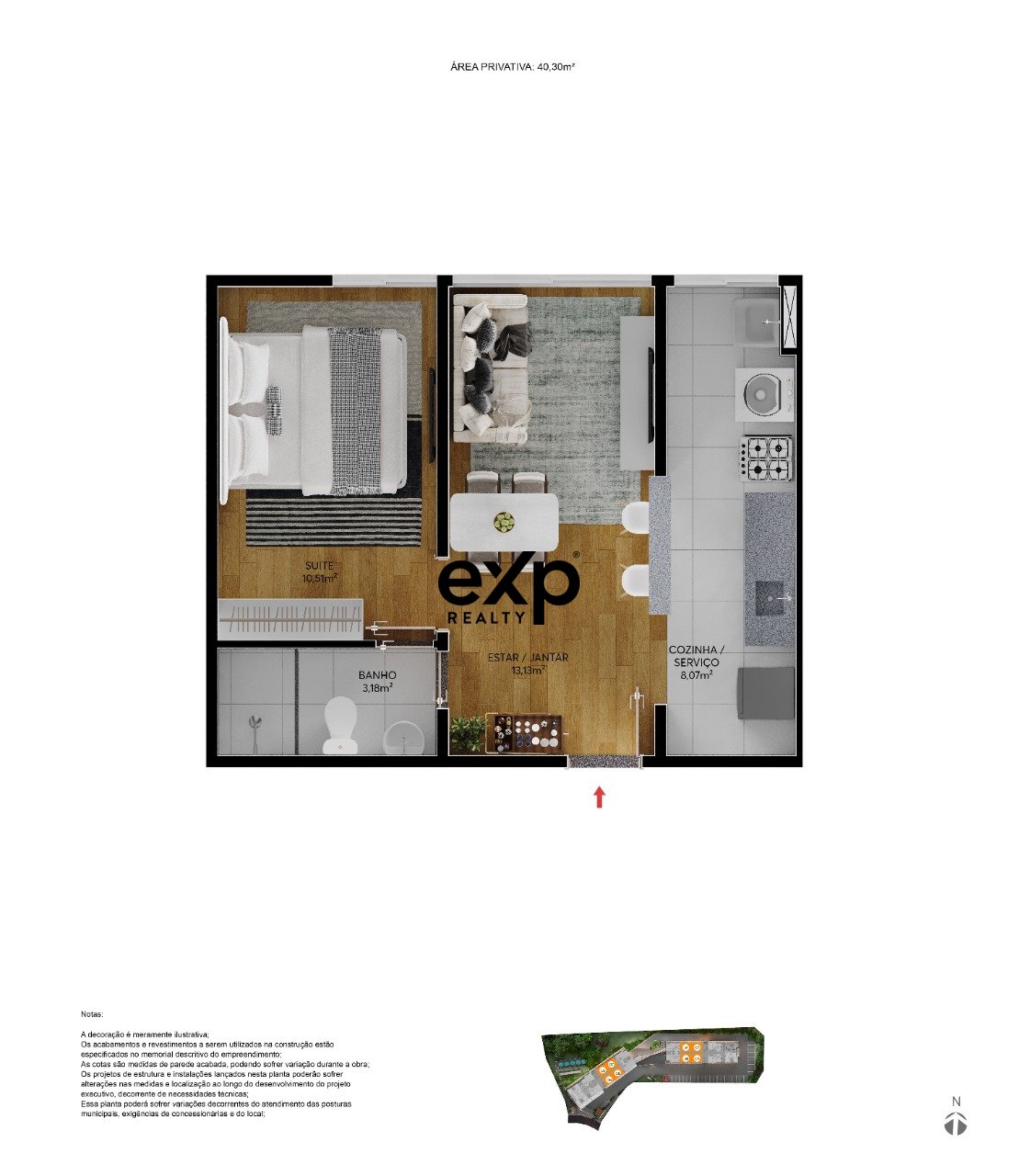 Apartamento à venda em Petrópolis, Rua 29 de Junho 566 Valparaiso Petrópolis 25655-091, 40 m²