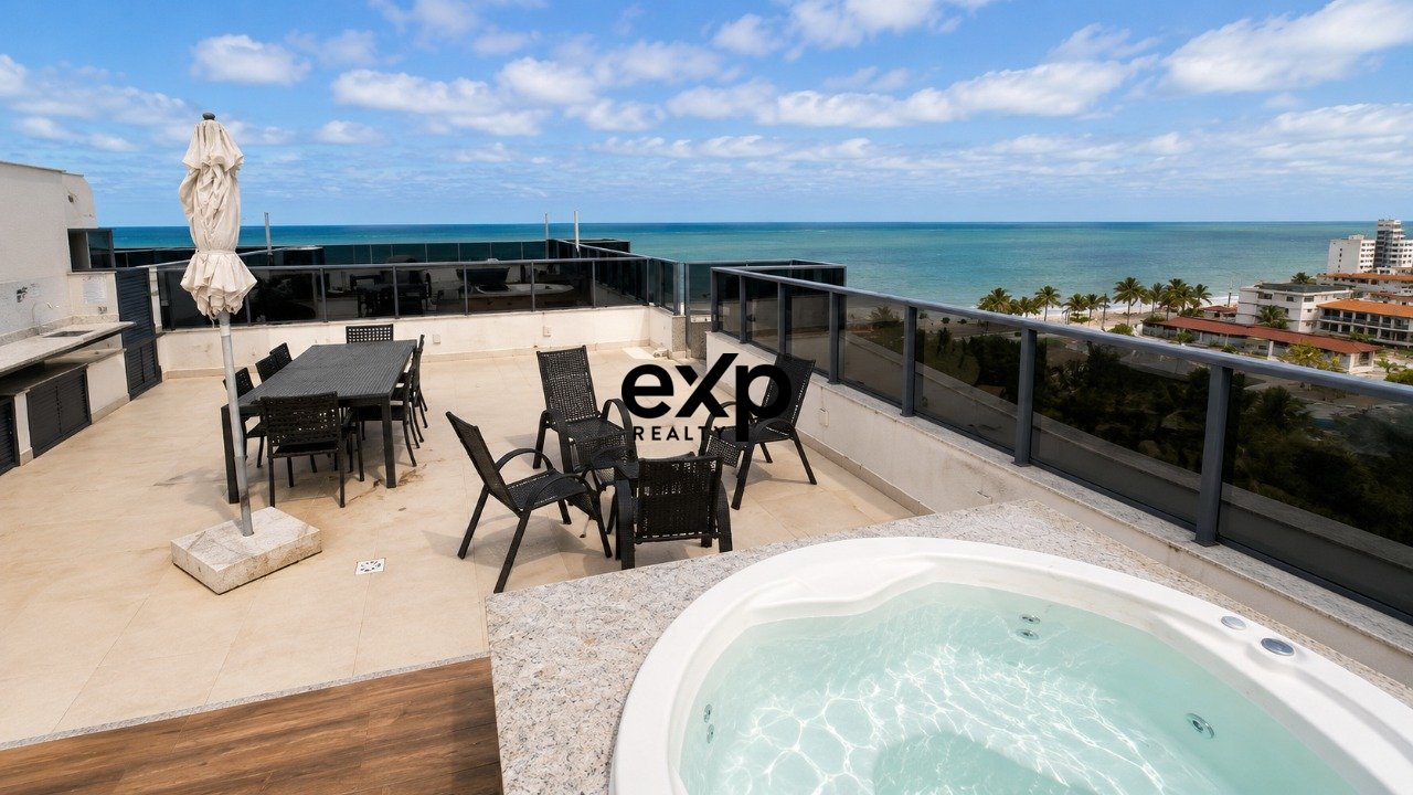 VENDA | COBERTURA PÉ NA AREIA | FRENTE MAR | VISTA DEFINITIVA | 166m² | 3 QUARTOS | MOBILIADA | 2 VAGAS