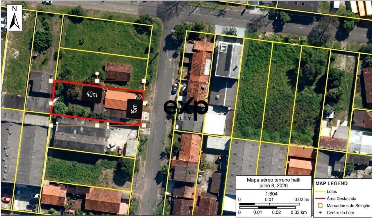 Terreno à venda em Pinhais, Haiti 126 Centro Pinhais 83320-160, 600 m²