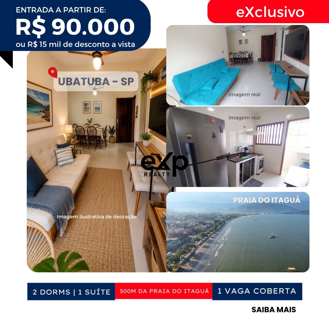 Apartment for sale in Ubatuba, Martins Fontes 485 Itaguá Ubatuba 11688-626, 108 m²