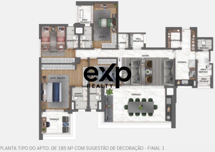 Apartamento 185m² | 4 Suítes | 3 Vagas + Depósito  HAUTE BROOKLIN BY EZ - O alto luxo traduzido na arquitetura contemporânea