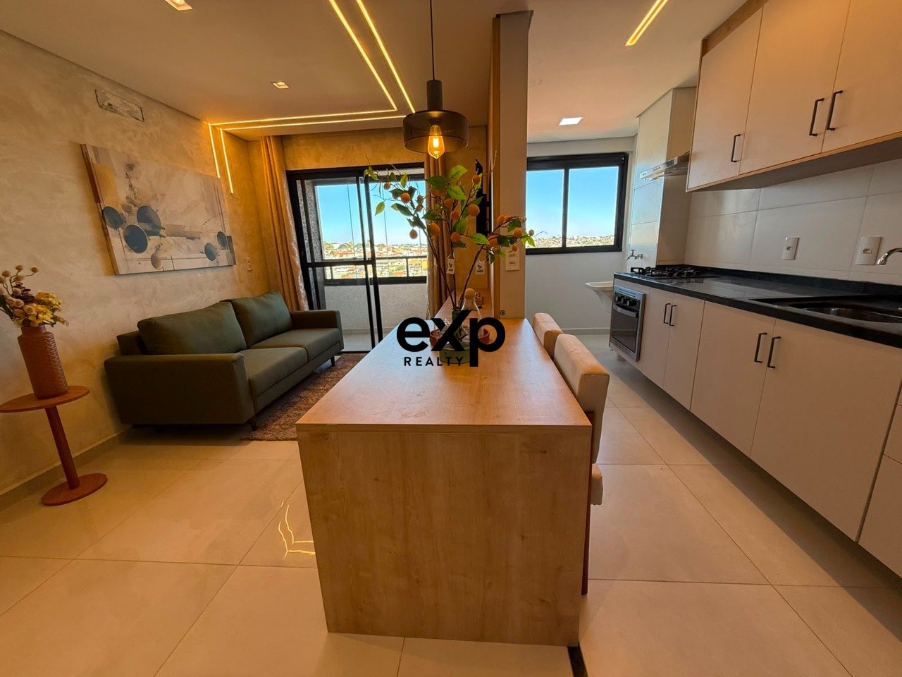 Apartamento com 2 Dorms, sendo 1 suíte mobiliado e decorado no Alvinópolis - Atibaia