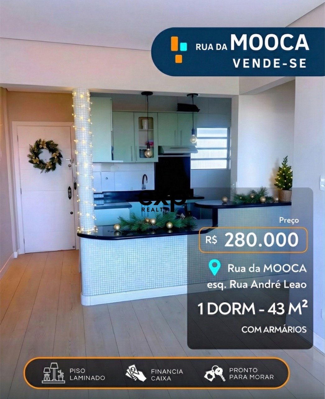 APARTAMENTO RUA DA MOOCA - BRÁS - 1 DORM