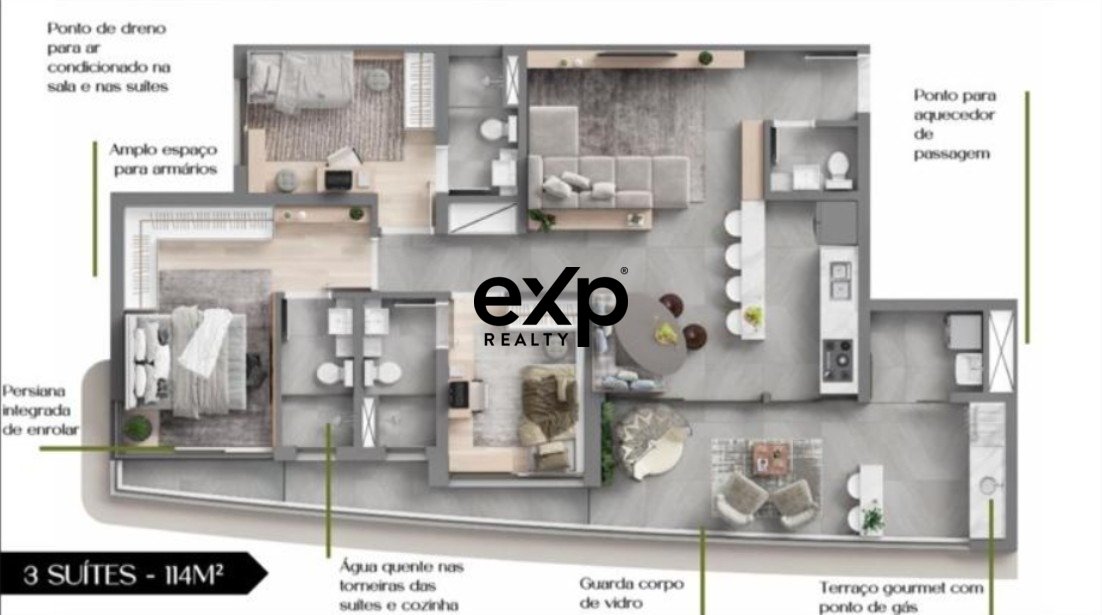 Apartamento à venda em Barueri, Washington 824 Alphagran Alphaville Barueri 06473-100, 114 m²