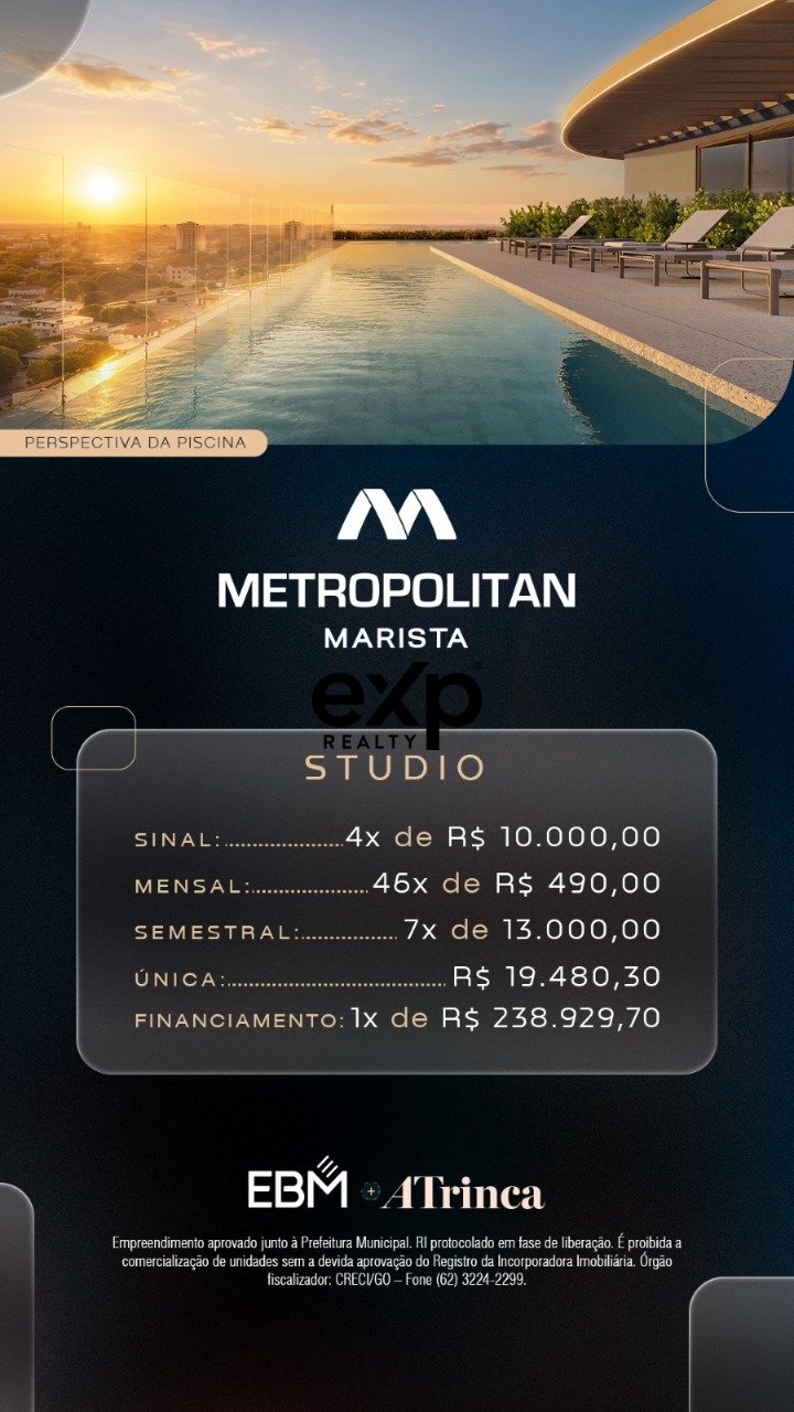 Apartamento à venda em Goiânia, 85 10 Setor Marista Goiânia 74170-100, 26 m²