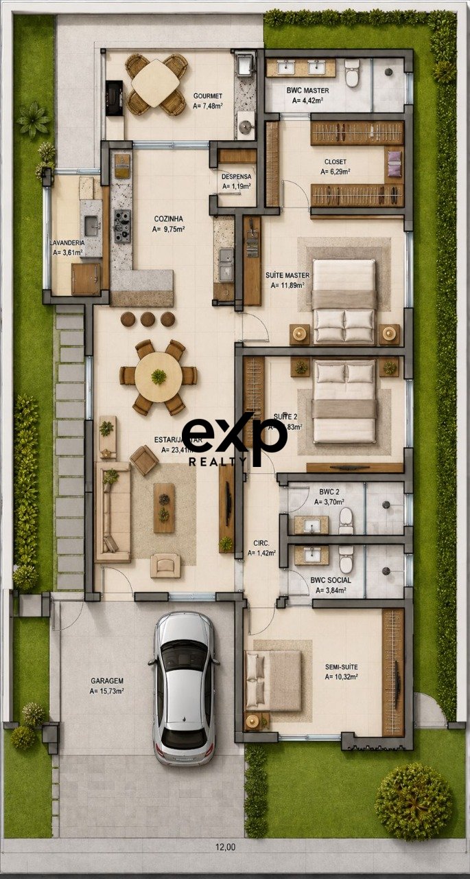 Condominium House for sale in Parnamirim, Campo Alegre 15 Cajupiranga Parnamirim 59156-740, 240 m²
