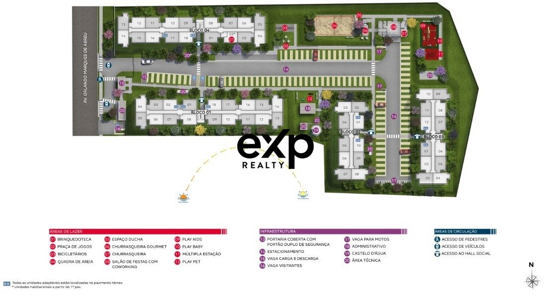 Apartamento à venda em Goiânia, Orlando Marquês de Abreu 250 Santa Rita Goiânia 74395-038, 42 m²