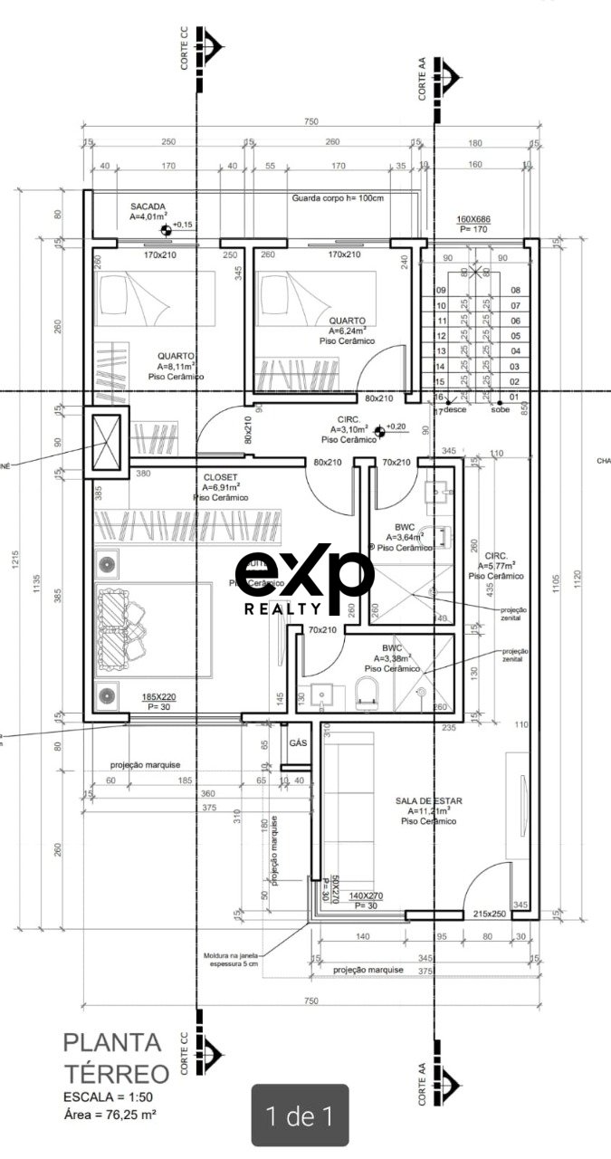 Triplex à venda em Campo Largo, Casemiro de Abreu 30 São Marcos Campo Largo 83602-665, 170 m²