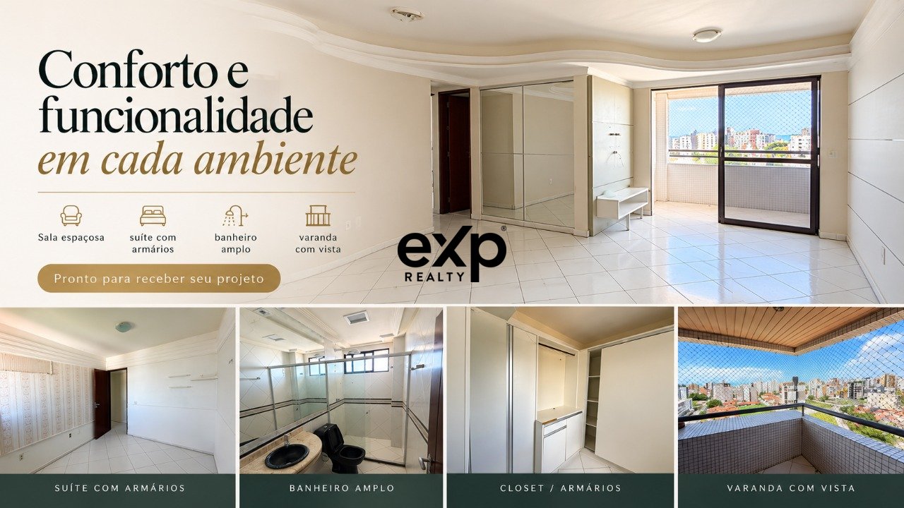 Apartment for sale in Cabedelo, Golfo de Lion 118 Intermares Cabedelo 58102-042, 113 m²