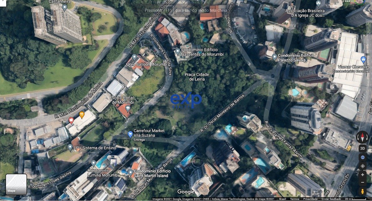 Terreno a venda no bairro do Morumbi com 5.845 metros.