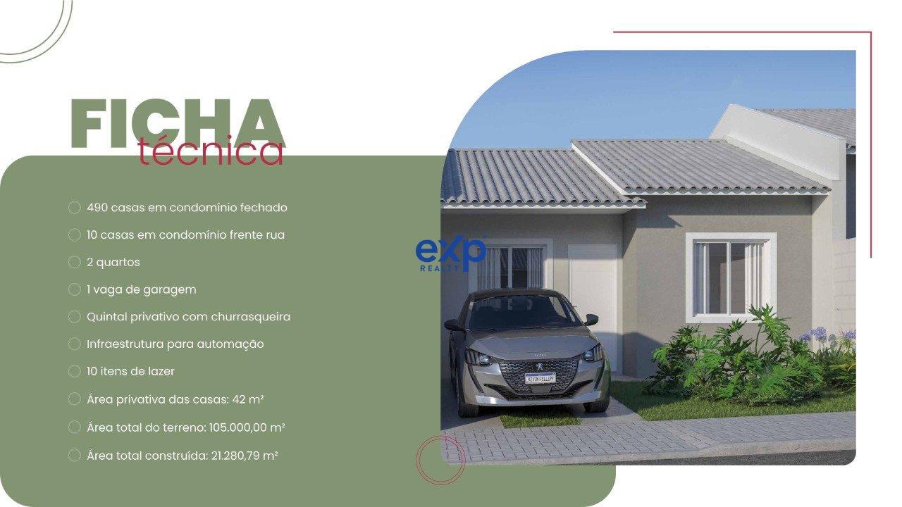 Casa em Condomínio à venda em Fazenda Rio Grande, Rio Amazonas 4356 Estados Fazenda Rio Grande 83830-488, 105 m²