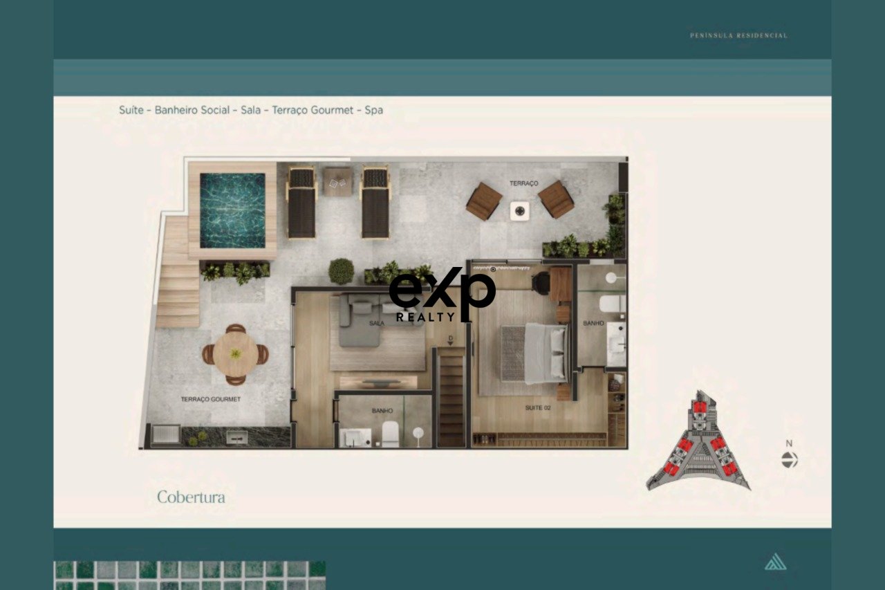 Península Residencial, com apartamentos à partir de R$ 489.500,00 - Samambaia, Petrópolis/RJ