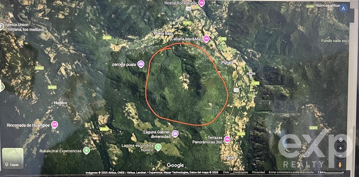 Sitio en venta en Curarrehue, Puela alto