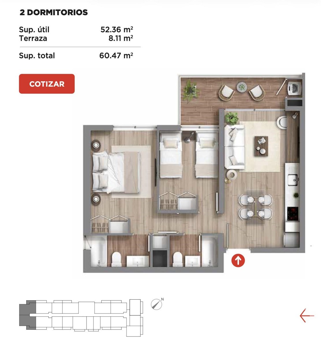 Departamento en venta en La Florida, Av. Vicuña Mackenna 7197