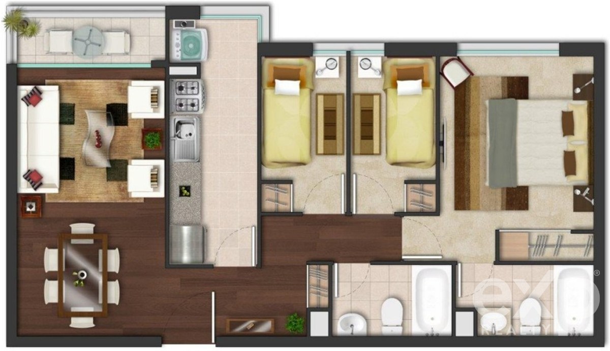 Departamento en alquiler en Viña del Mar, LAGO ZENTENO  1251