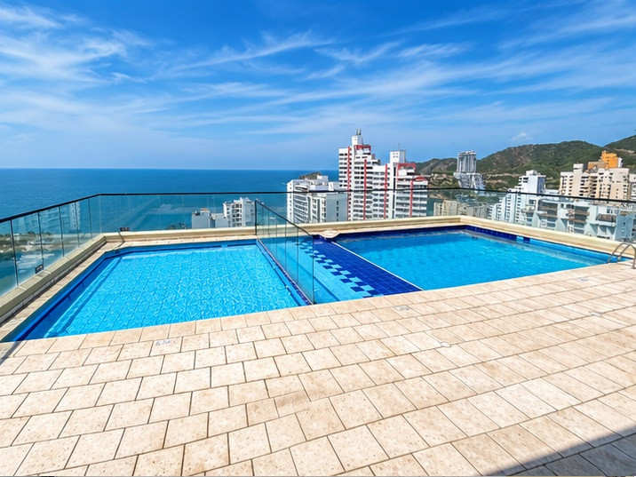 APARTAMENTO en venta en Santa Marta, Edificio vta el rodadero, 78 m²