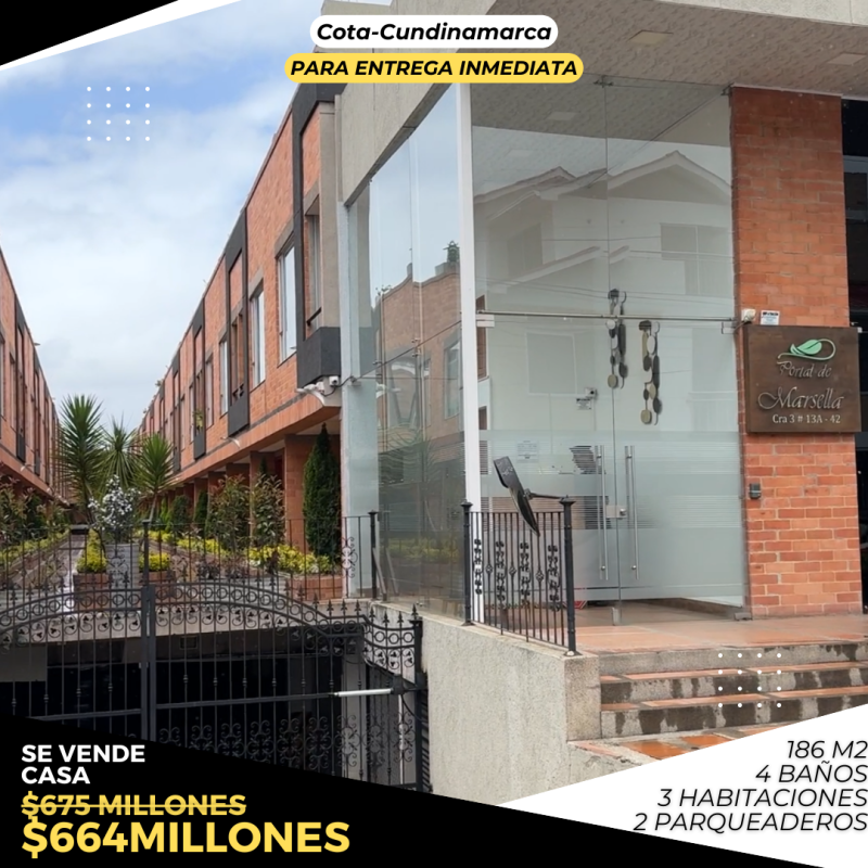 APARTAMENTO en venta en Cota, Cra 3 13a-42, 185 m²