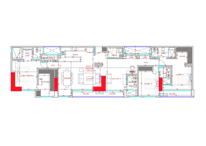 APARTAMENTO en venta en Ibagué, Calle 60 # 10 - 42
sesenta, 167 m²