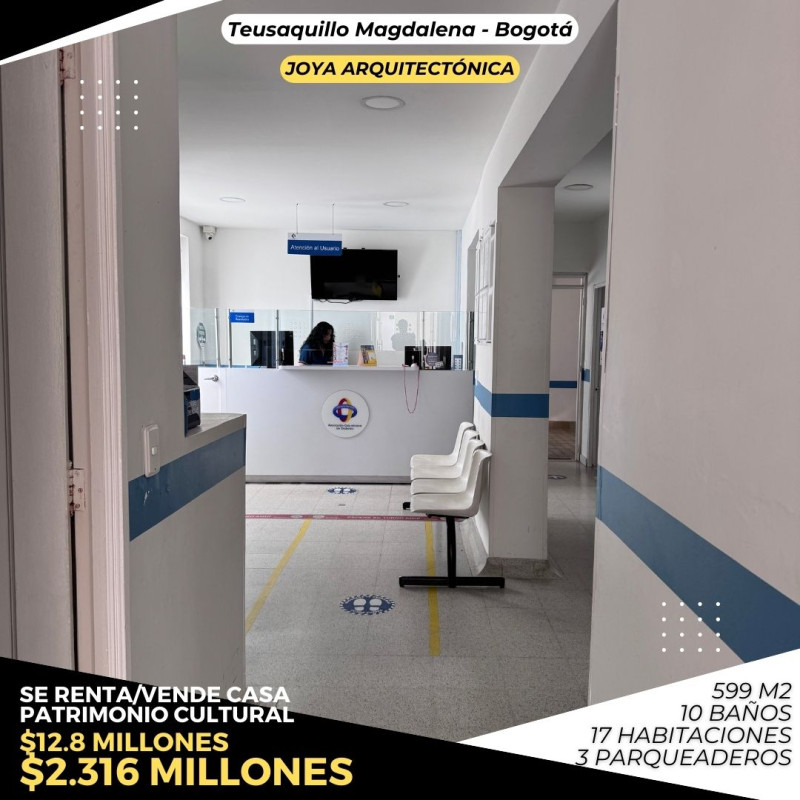 CASA en venta en Bogotá, DIAGONAL 39A. BIS 14 78, 599 m²