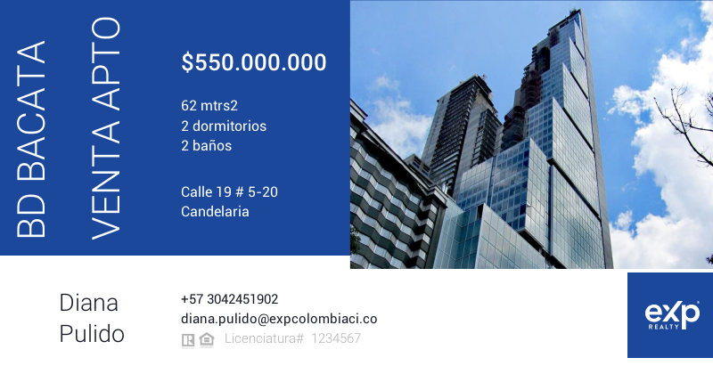 APARTAMENTO en venta en Bogotá, Av. calle 19 #5-30/52/62, 62 m²