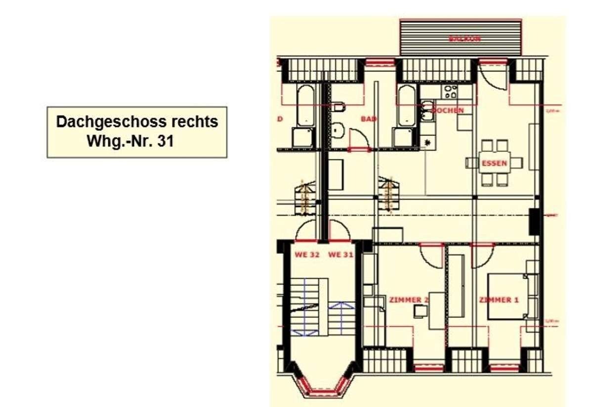 5 Zimmer Maisonette- Wohnung in Augsburg.