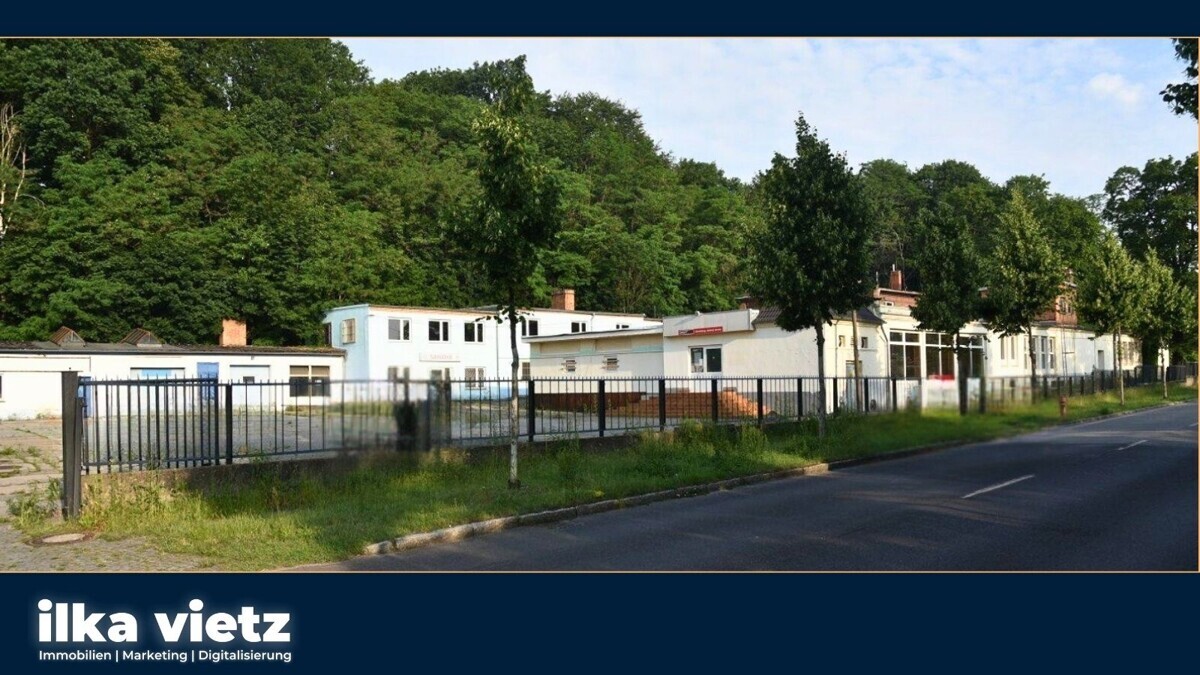 Gewerbezentrum mit Fachmarkt, Pension, Saunaclub, Werkstatt, Werkhallen