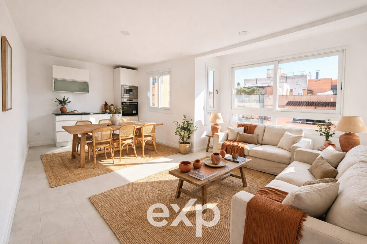 Rehabilitierte 4-Zimmer-Wohnung mit 24 m² Terrasse – Palma Zentrum