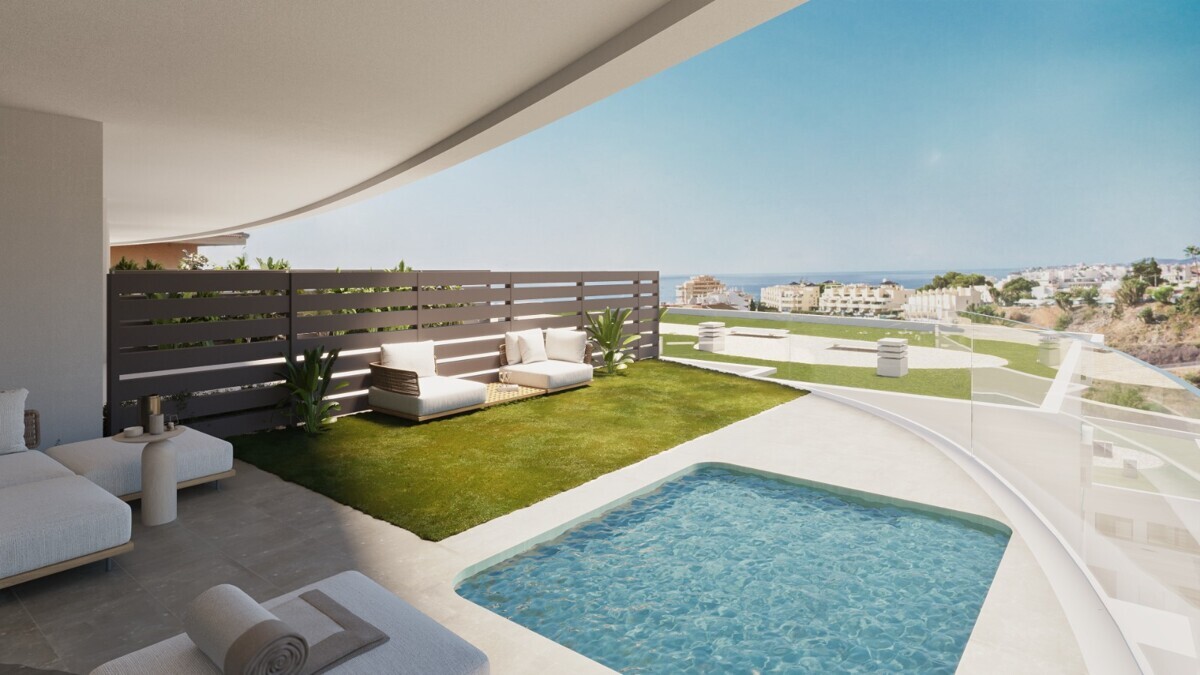 Moderne Neubau-Villa in El Higuerón | 3 Schlafzimmer | Pool & Meerblick