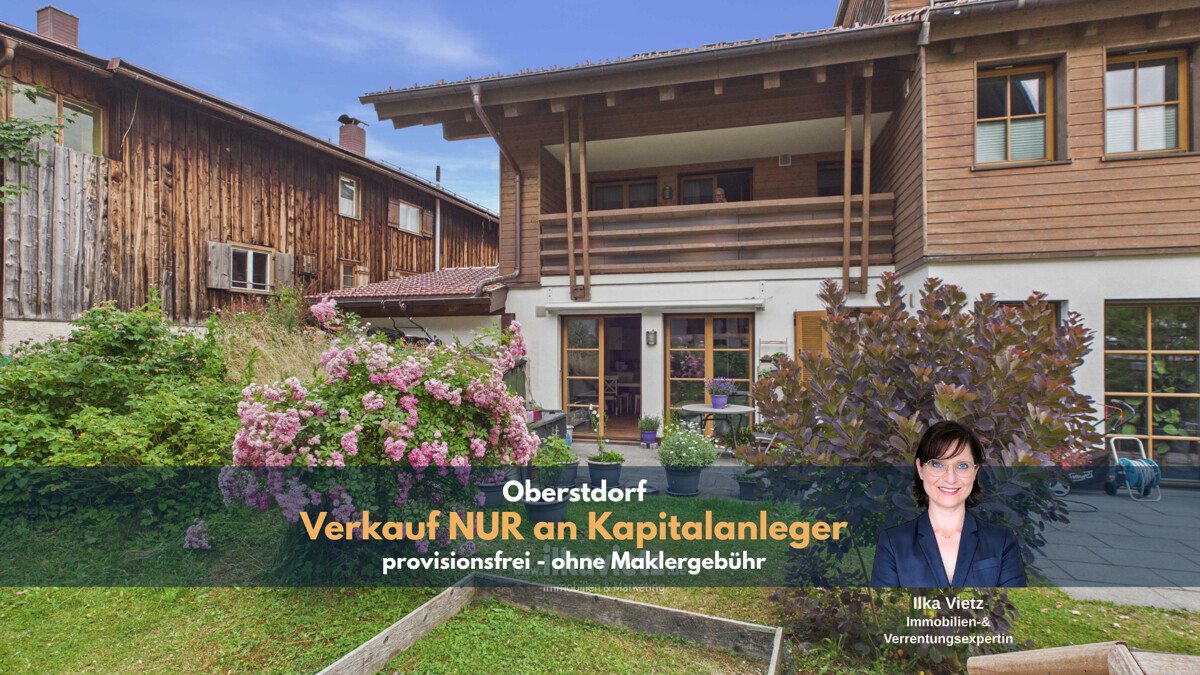 SELTENHEIT | ruhige Garten-Wohnung im Herzen von Oberstdorf - Verkauf mit Wohnungsrecht