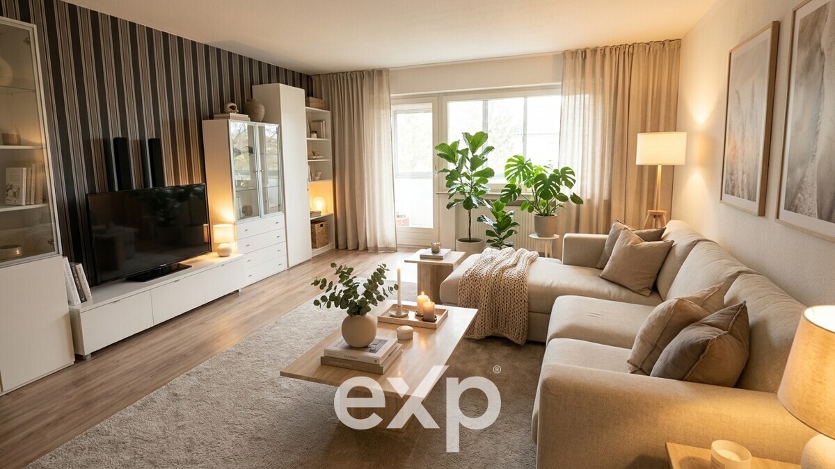 Stilvolle 2‑Zimmer mit Balkon in der City