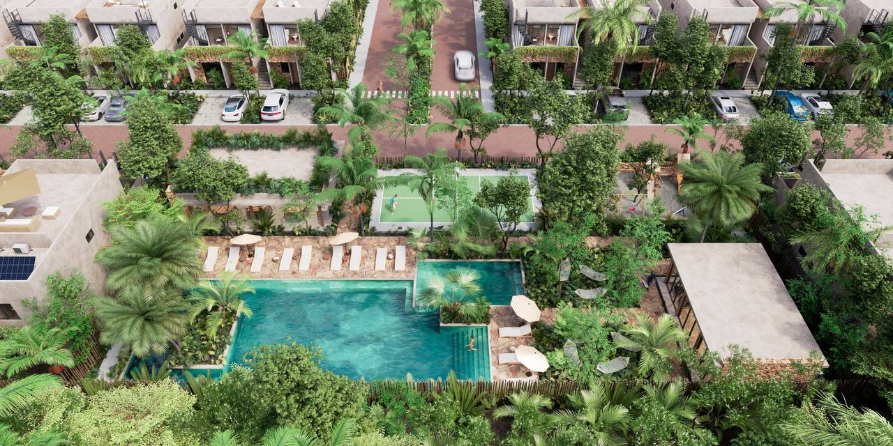 Apartamentos en Venta en Punta Cana con Piscina Resort y Pista de Pickleball