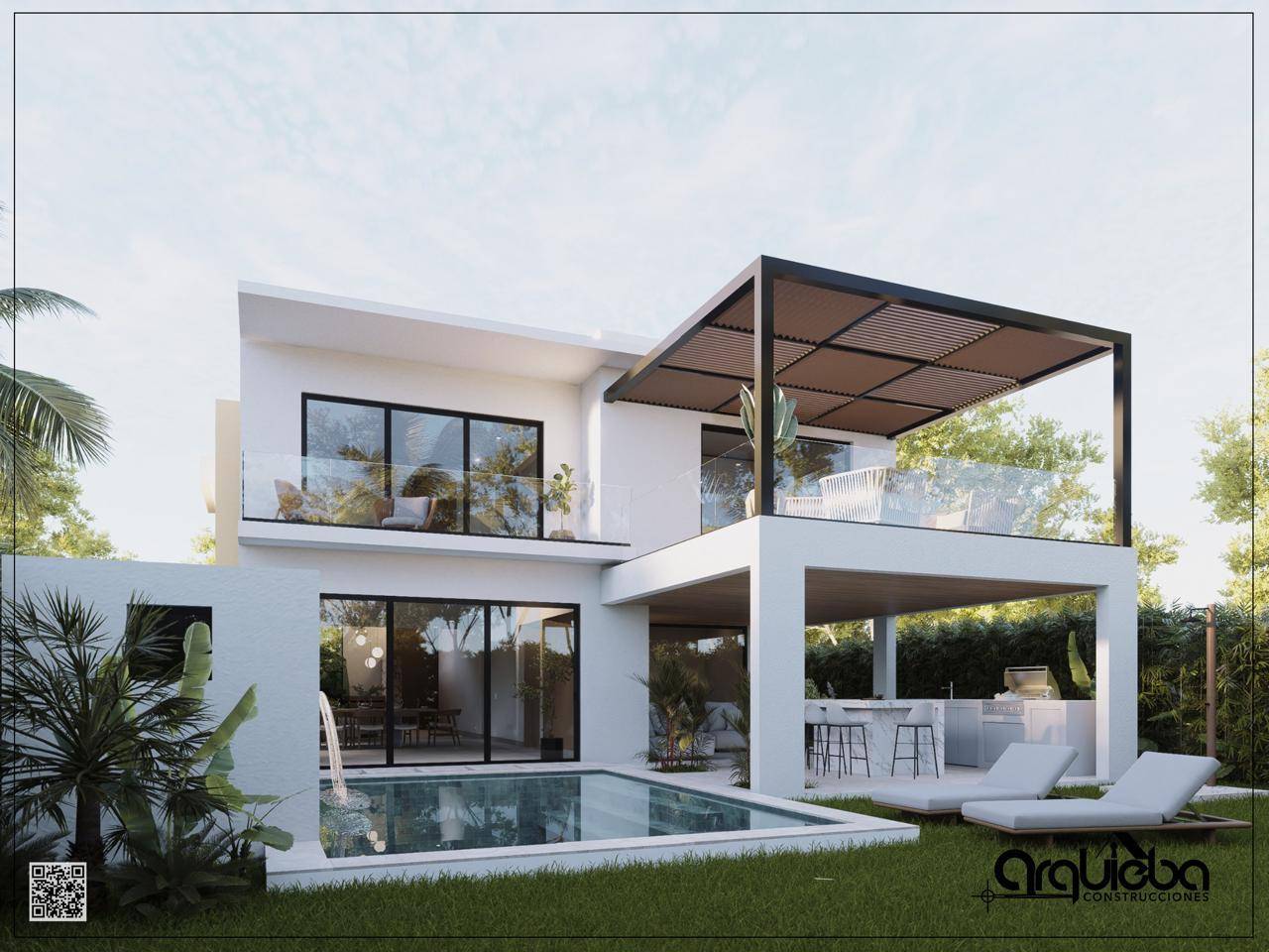Villa de Lujo en PNR con Vista al Golf y Piscina Privada | Playa Nueva Romana