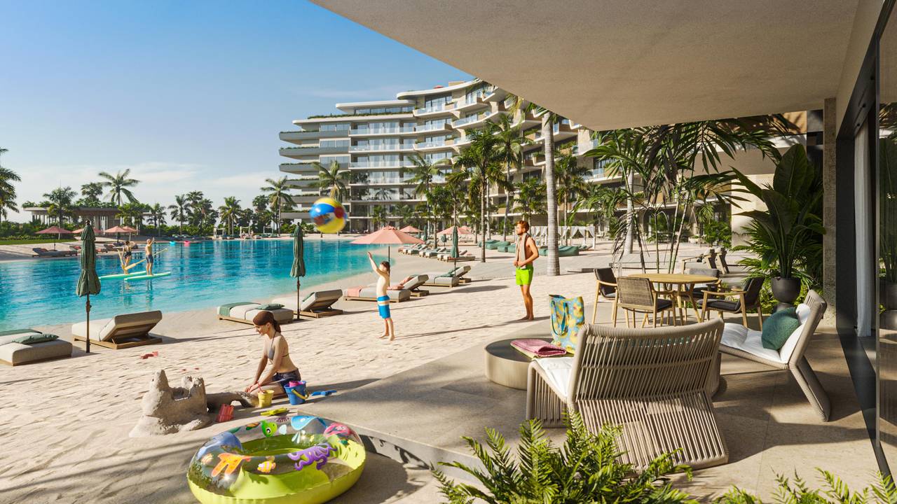 Apartamentos a la venta en Bonita Beach, Cap Cana con playa privada y rooftop 360