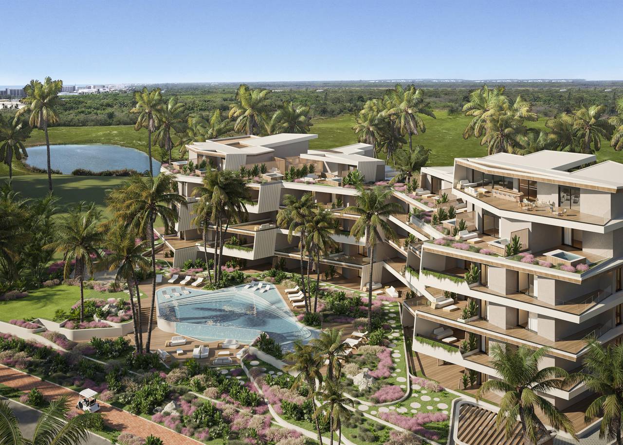 Apartamentos en venta con acceso a campo de Golf en Cap Cana, The Gem