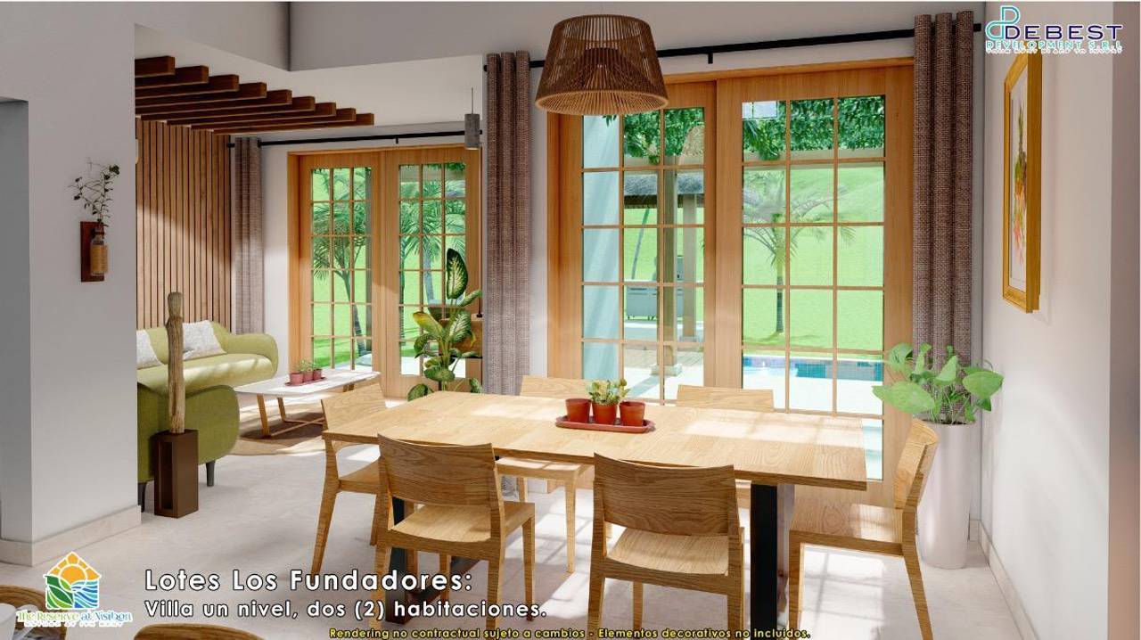 Venta de villas de 1, 2 y 3 habitaciones en Nisibón, a pocos minutos de Punta Cana y Miches, RD