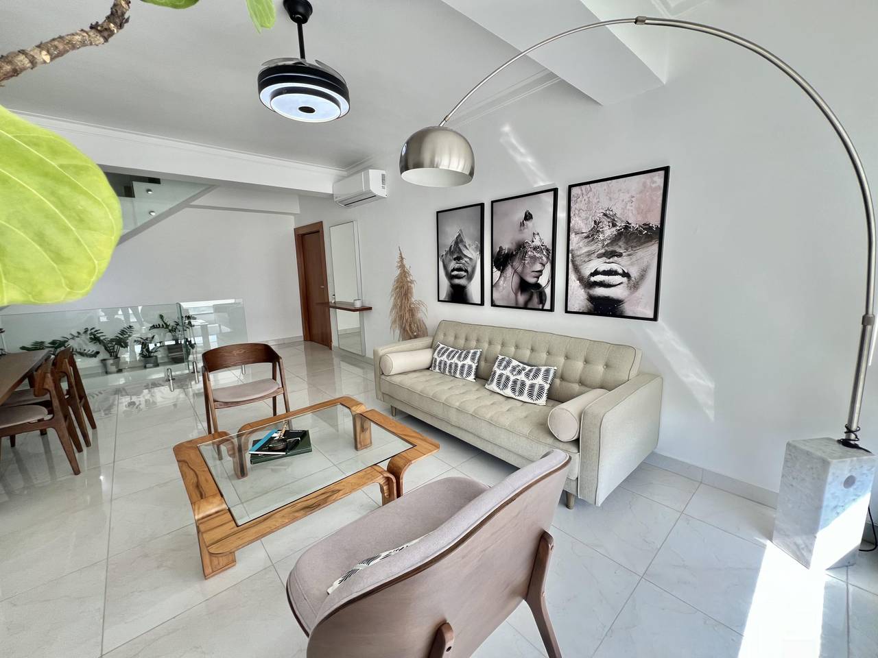 Penthouse tipo loft finamente amueblado en alquiler y en venta  Ens. Naco