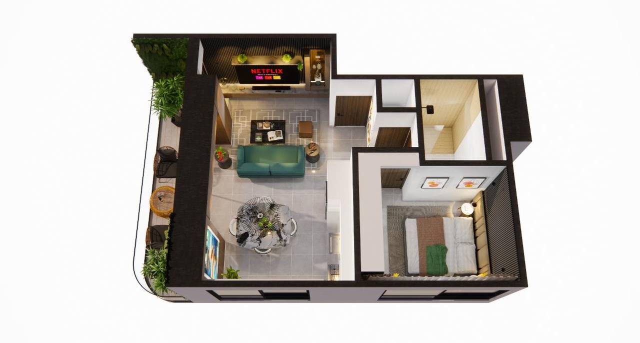 Apartamentos de lujo con piscina y terraza  desde US$ 95,000 en Alma Rosa I